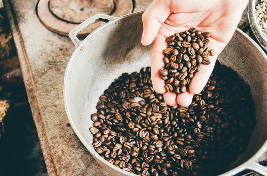 roasted coffee in a bowl