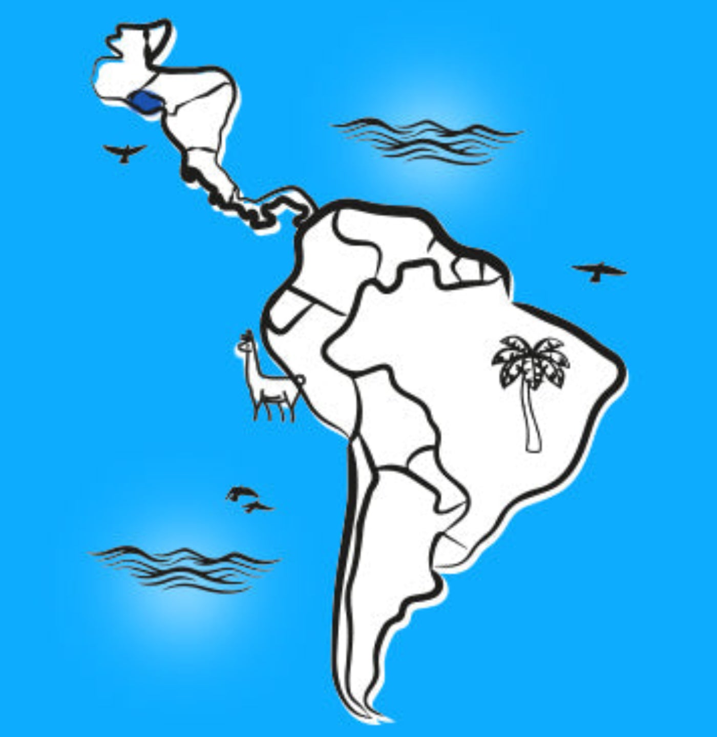Map of Latin America