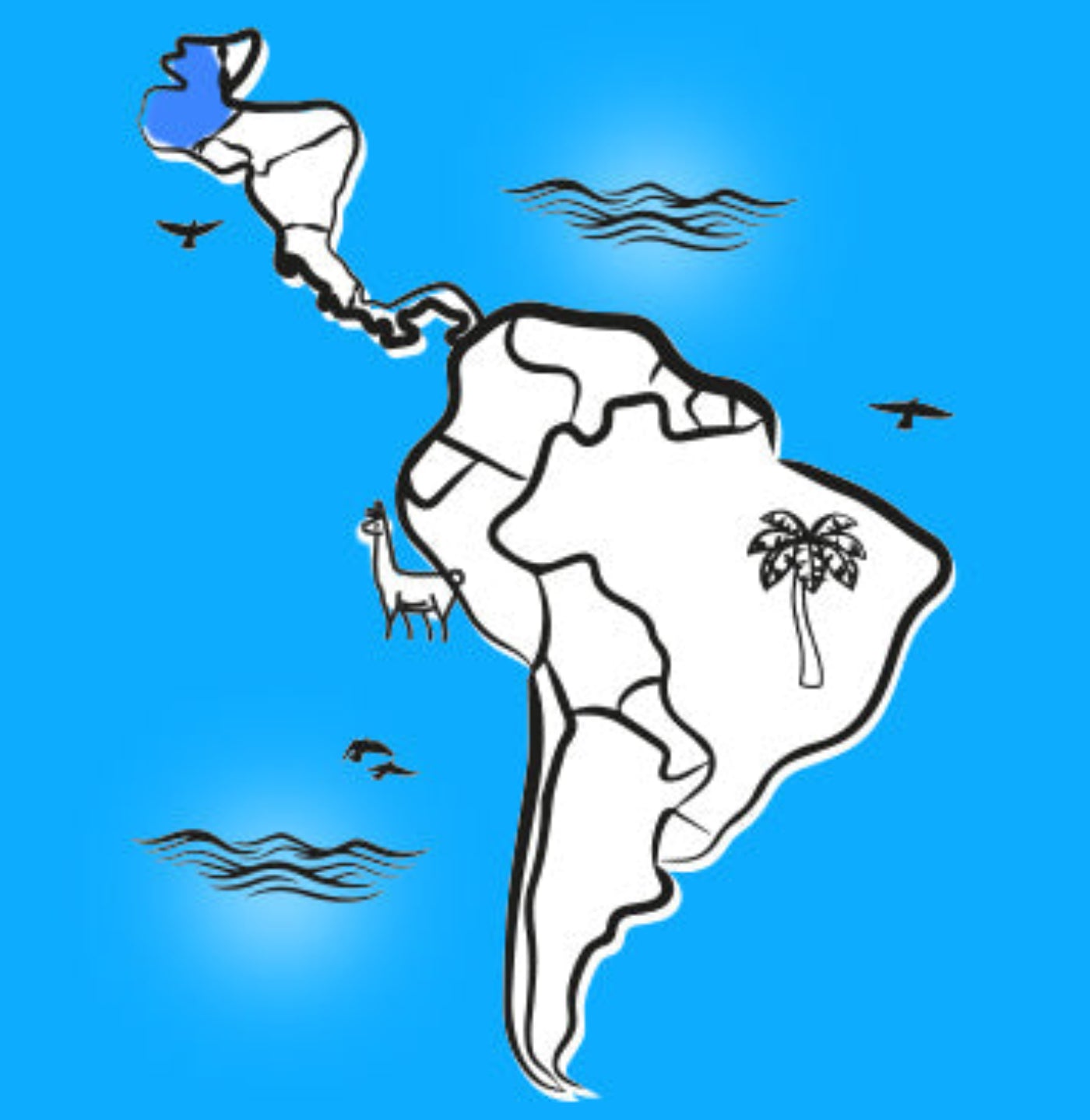 Latin America Map - Guatemala